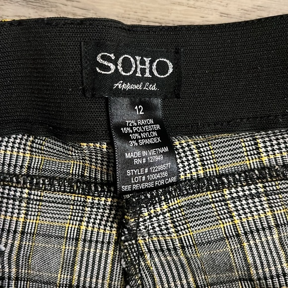 Green Checkered Slacks - Picture 2 of 4